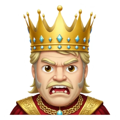 angry king, he has only one tooth sticker