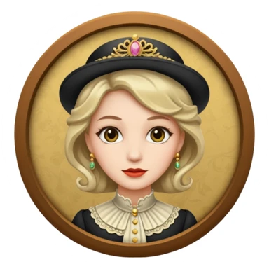 Old Money woman sticker