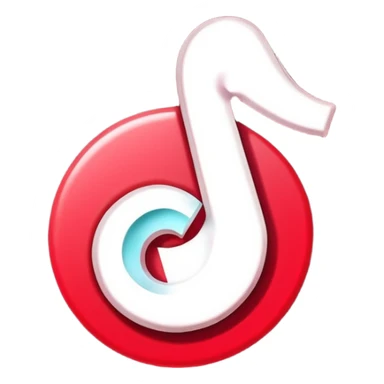 tiktok logo thats glowing transparent background sticker