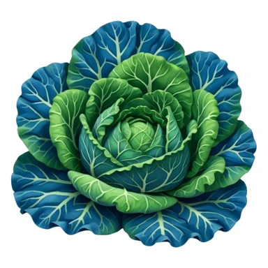 blue Savoy cabbage sticker