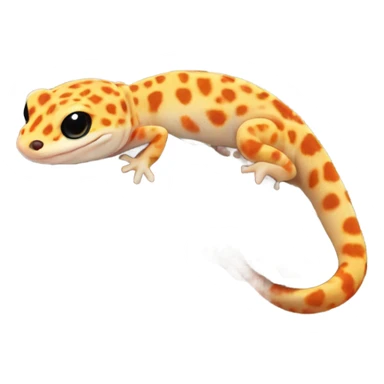 leopard gecko orange  sticker