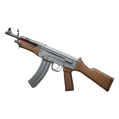 Drapeau de la France avec sur les côtés deux armes type kalashnikov  sticker