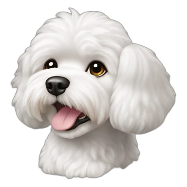 Bichon maltais casquette sticker