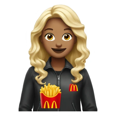 Blonde + Mcdonalds sticker
