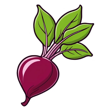 beetroot, cartoonish sticker sticker