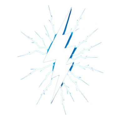 lightening in the sky sticker