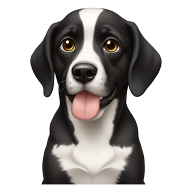 Cachorra preta sticker