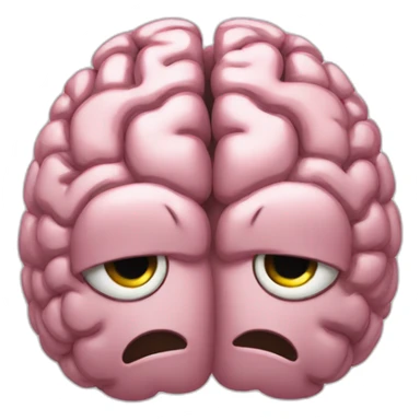 brain racing and sweating sticker