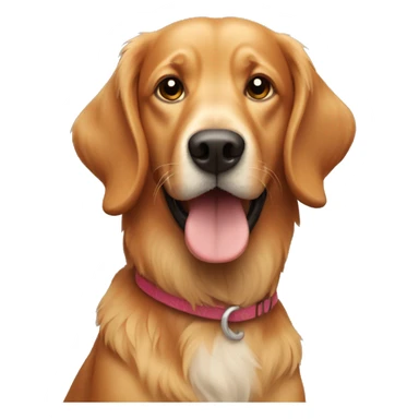 Ginger retriever dog sticker