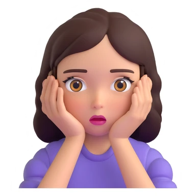 girl rolling eyes sticker