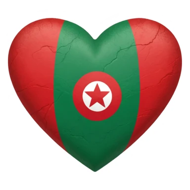 Herz mit Marokkanischen Flagge sticker