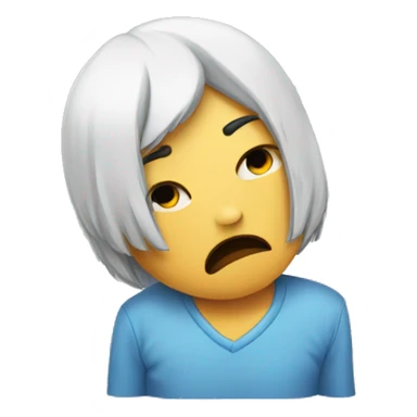 Broken heart crying sticker