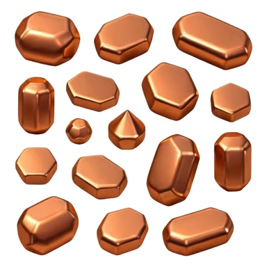 copper nuggets sticker