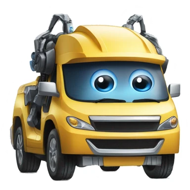 Transformer driving a byd sticker