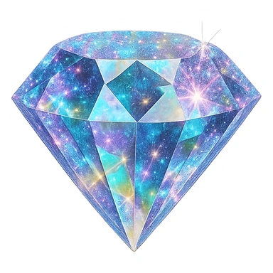 glittery gem object, radiant, sparkling, no background sticker