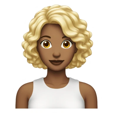 mulher parda de cabelo cacheado de jaleco branco  sticker