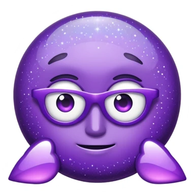 Purple Glitter Symbol of Manager sticker