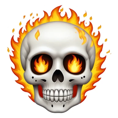 Calavera con una explosión  sticker