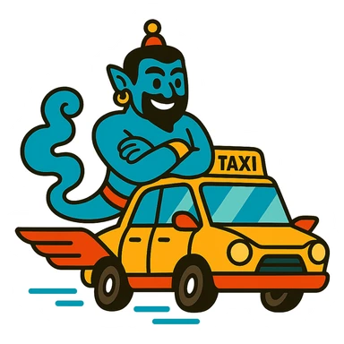 Djinn flying taxi sticker