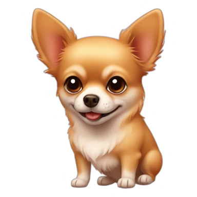 chihuahua and Pomeranian in love sticker