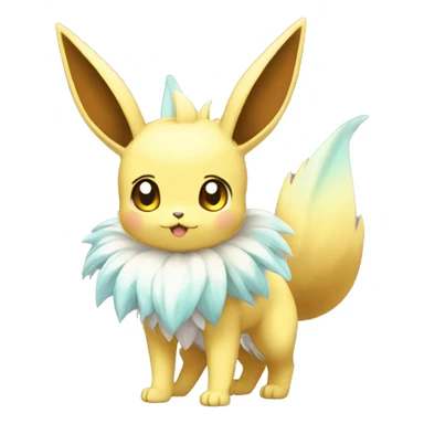 Shiny Kawaii Eeveelution-Cute-Pokémon-fusion full body sticker