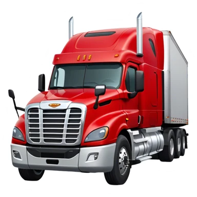 Cattle Truck - Freightliner Cascadia (Model Year: 2021) (Iconic colour: Red) sticker