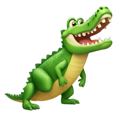 crocodile with a good credit score sticker
