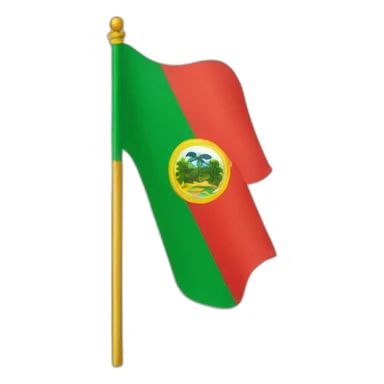 flag of martinque sticker