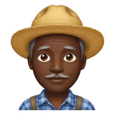 black poor farmer sticker