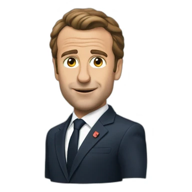 Macron qui rap sticker