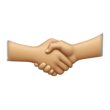 two hand handshake sticker