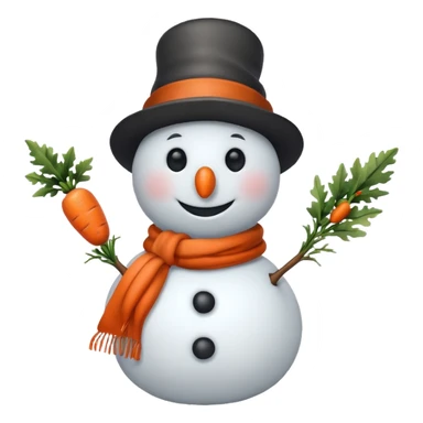 cool snowman sticker