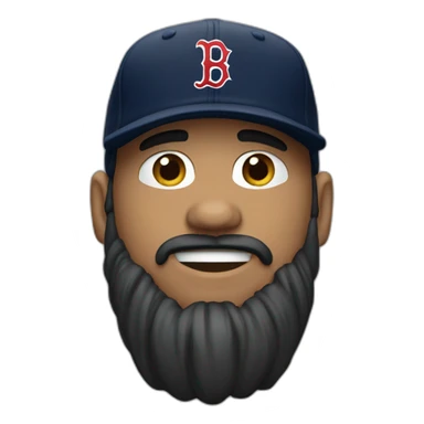 guy with a redsox hat on backwards sticker