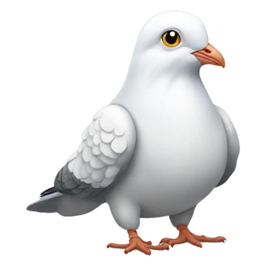 Pigeon in white hoodie sticker