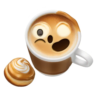 capcino with salted caramel sticker