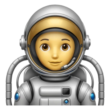 astonaut robot copilot sticker