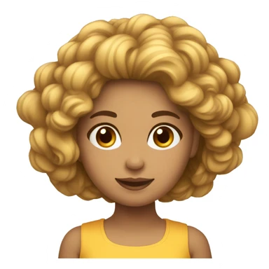 Boneca segurando um Laço de cabelo na mão  sticker