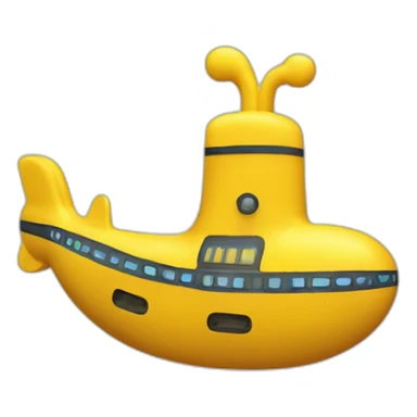 yellow submarine music note sticker