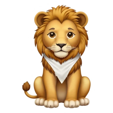 Löwe mit Verband am Bein  sticker