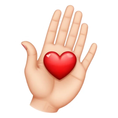 Heart shaped tattoo on hand sticker