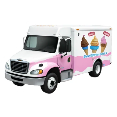 Side view Freightliner 20ft. Ice Cream Truck sticker