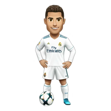 cristiano ronaldo at real madrid sticker