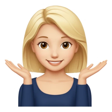 blonde girl in a graceful pose posing for the camera sticker