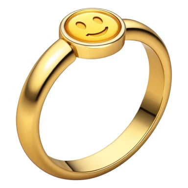Gold ring from Sonic the Hedgehog game sticker
