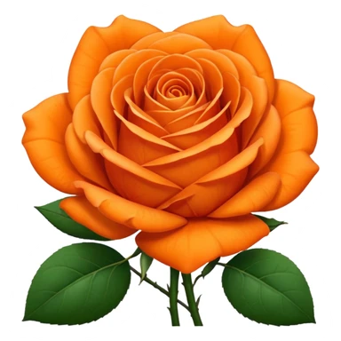 Orange rose sticker