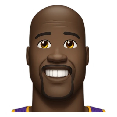 Shaquille O’Neal funny face sticker