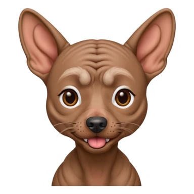 Xoloitzcuintle Dog crazy expression sticker