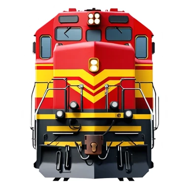Diesel Locomotive - EMD SD70 (Model Year: 2021) (Iconic colour: Red and yellow) sticker