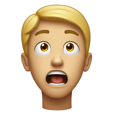 Scared person sticker