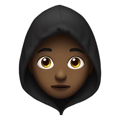 sad boy in black hoodie sticker